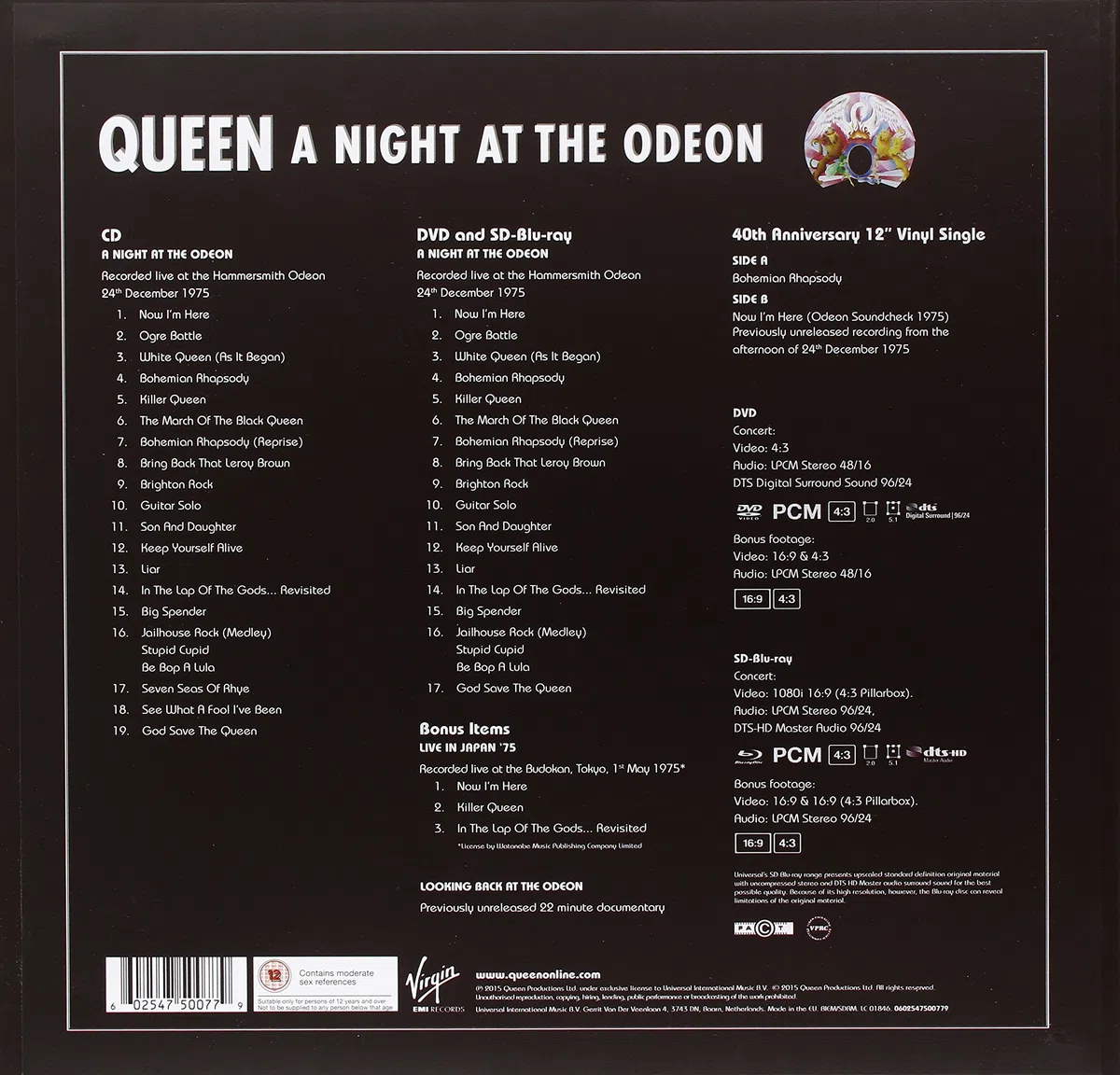 A Night At The Odeon