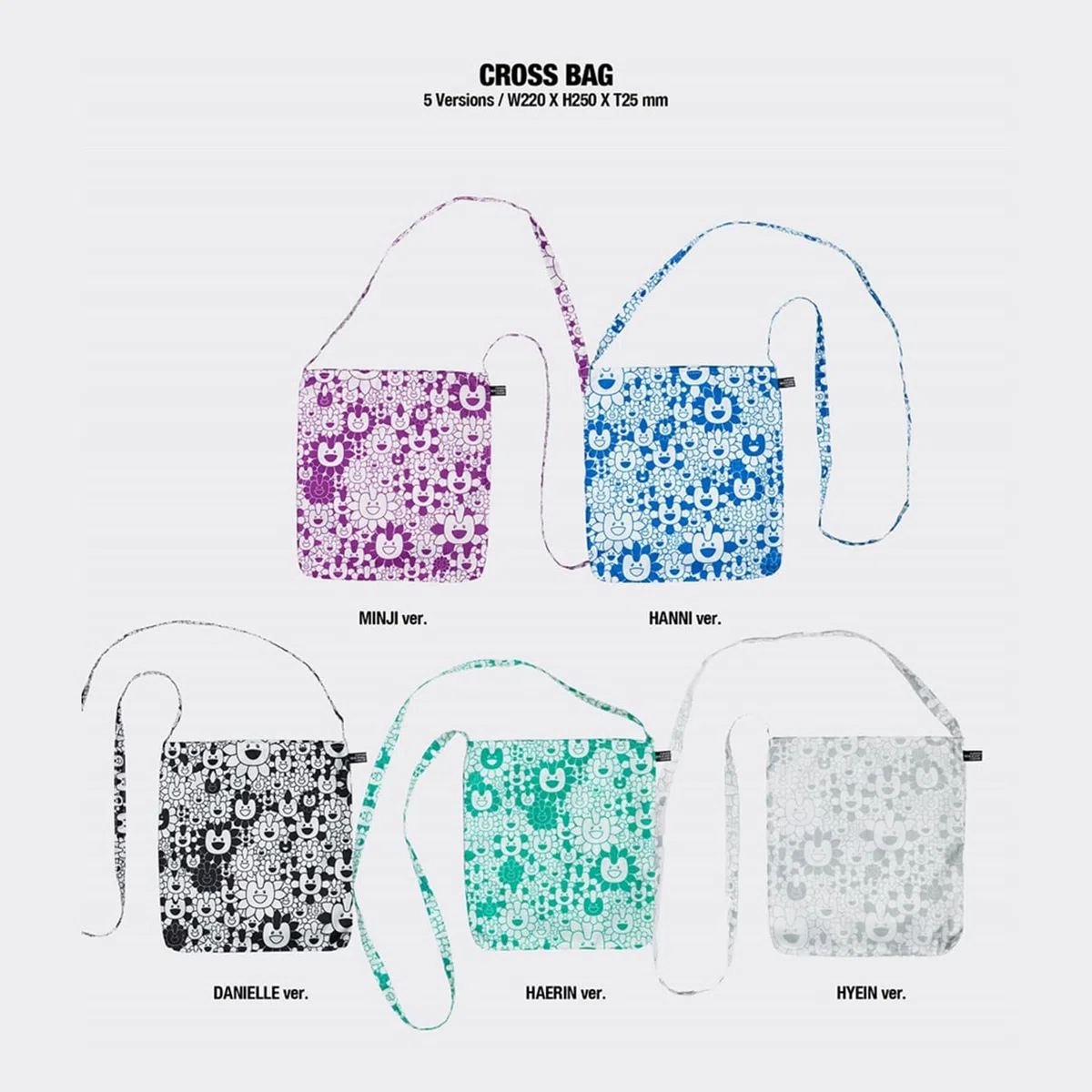 NewJeans - [Supernatural] (NJ X MURAKAMI Cross Bag ver. - Random Ver.) Cross Bag Photocards + 3 Extra Photocards