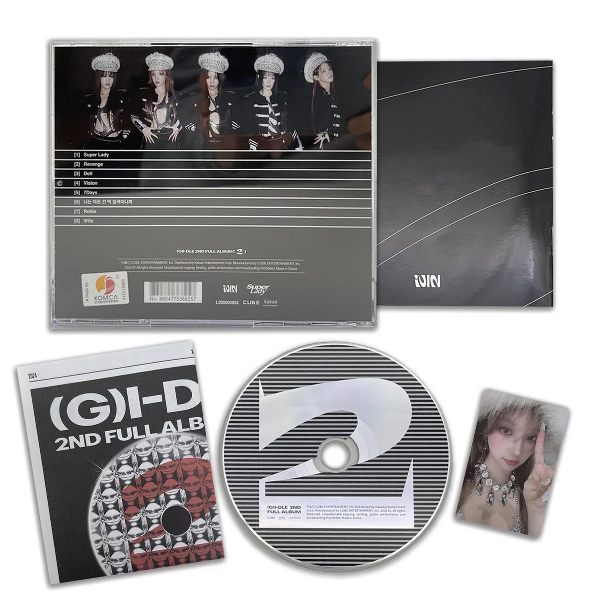 (G)I-DLE - 2nd Full Album [2] (Jewel Case Ver. - Random) Case let + Lyric Paper R + Photo Card + 2 Pin Badges + 4 Extra Photocards