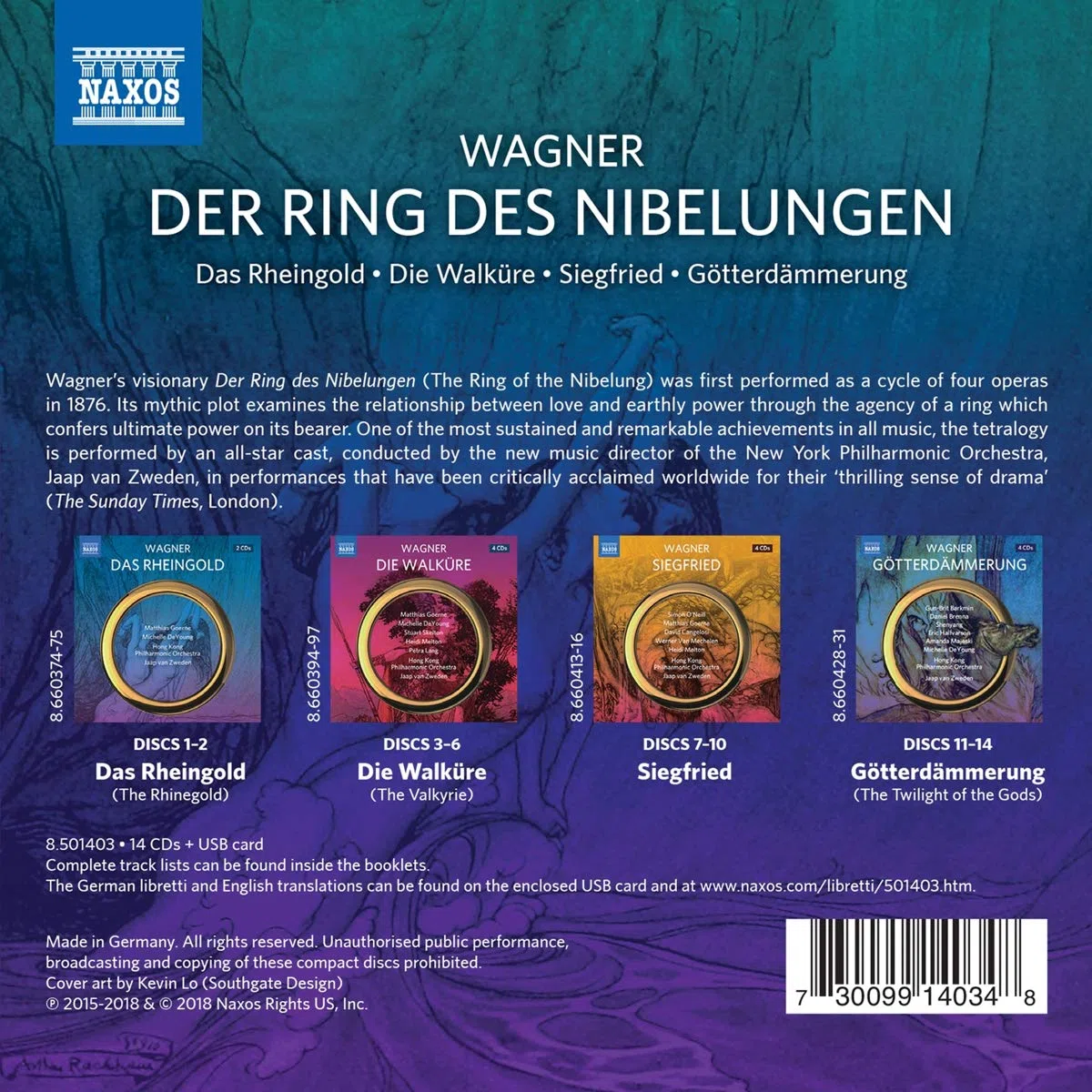 Wagner, R.: Ring des Nibelungen (Der) [Operas] (Goerne, O'Neill, DeYoung, Skelton, Hong Kong Philharmonic, van Zweden)