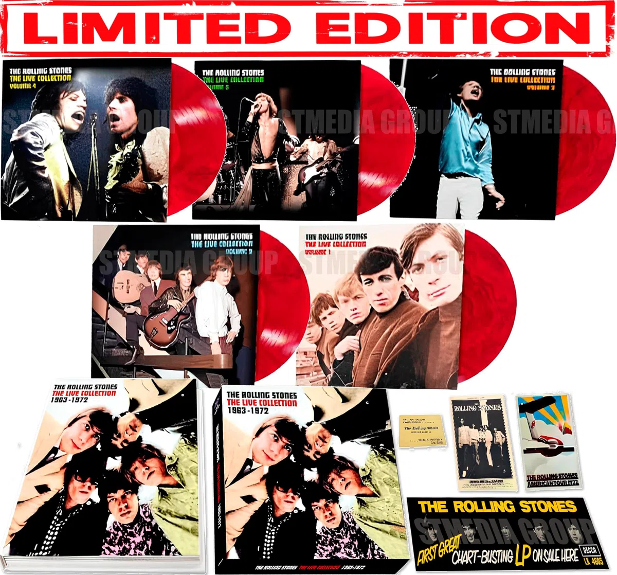 The Rolling Stones - The Live Collection 1963 - 1972 - Limited Box Color Edition