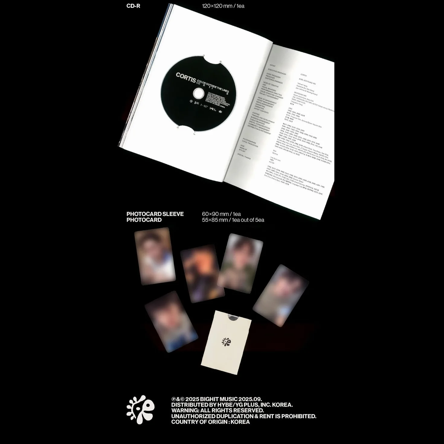 CORTIS - 1st EP Album [COLOR OUTSIDE THE LINES] (Scene 2 Ver.) Photo R + Photocard