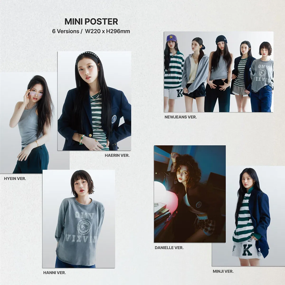 NewJeans - Double Single Album [How Sweet] (Standard Ver - RANDOM Ver) Outbox + Interview Photobook + Mini Poster Sicker Pack + Photocards + Postcard mark + 3 Extra Photocards