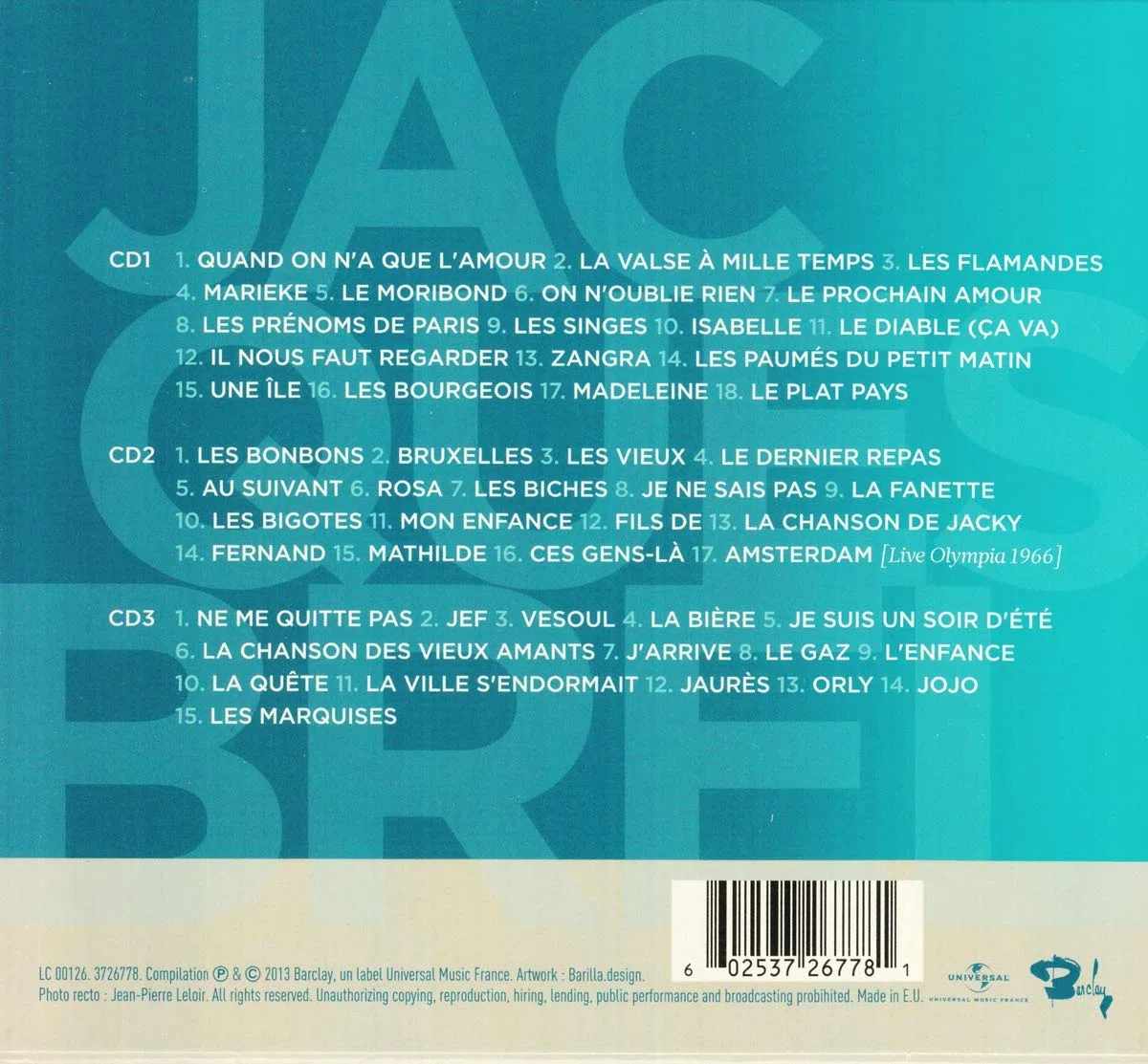 50 plus belles chansons