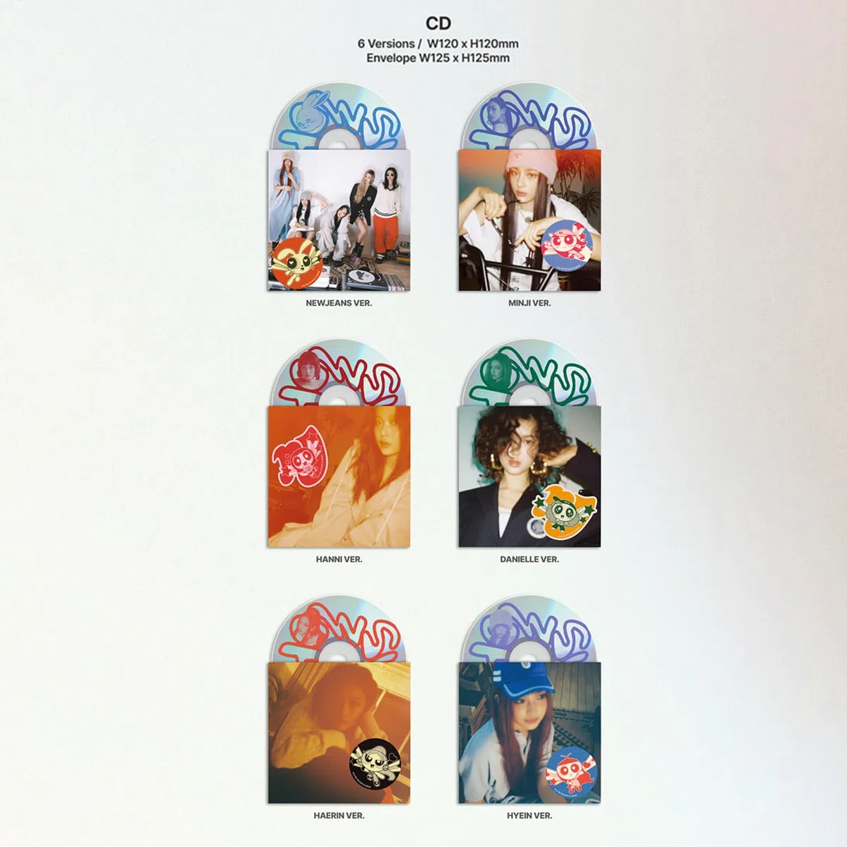 NewJeans - Double Single Album [How Sweet] (Standard Ver - RANDOM Ver) Outbox + Interview Photobook + Mini Poster Sicker Pack + Photocards + Postcard mark + 3 Extra Photocards
