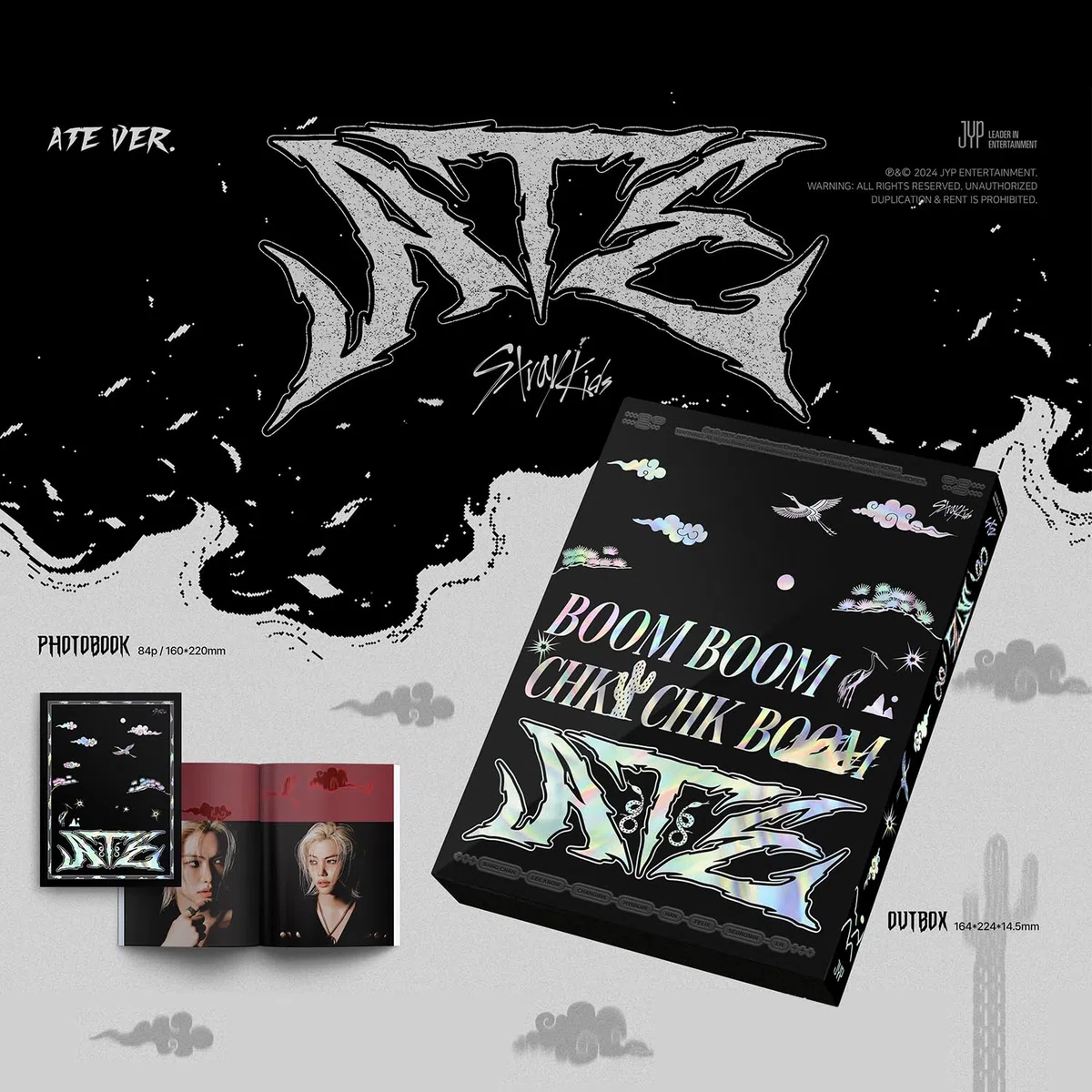 Stray Kids - [ATE] (ATE Ver.) Photobook + CD-R + Monochrome Photo Receipt + Photocard + PVC Card