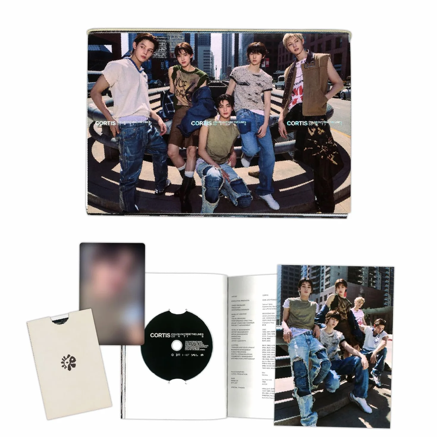 CORTIS - 1st EP Album [COLOR OUTSIDE THE LINES] (Scene 2 Ver.) Photo R + Photocard