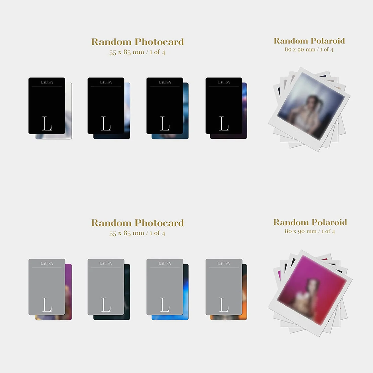 BLACKPINK LISA FIRST SINGLE ALBUM - LALISA [ GOLD VER. ] PHOTOBOOK + LYRICS PAPER + CD + PHOTOCARD + POLAROID + DOUBLE-SIDED POSTER