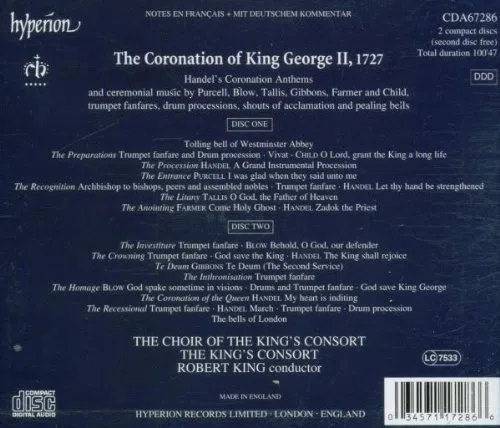 The Coronation of King George II : Le Couronnement du Roi George II