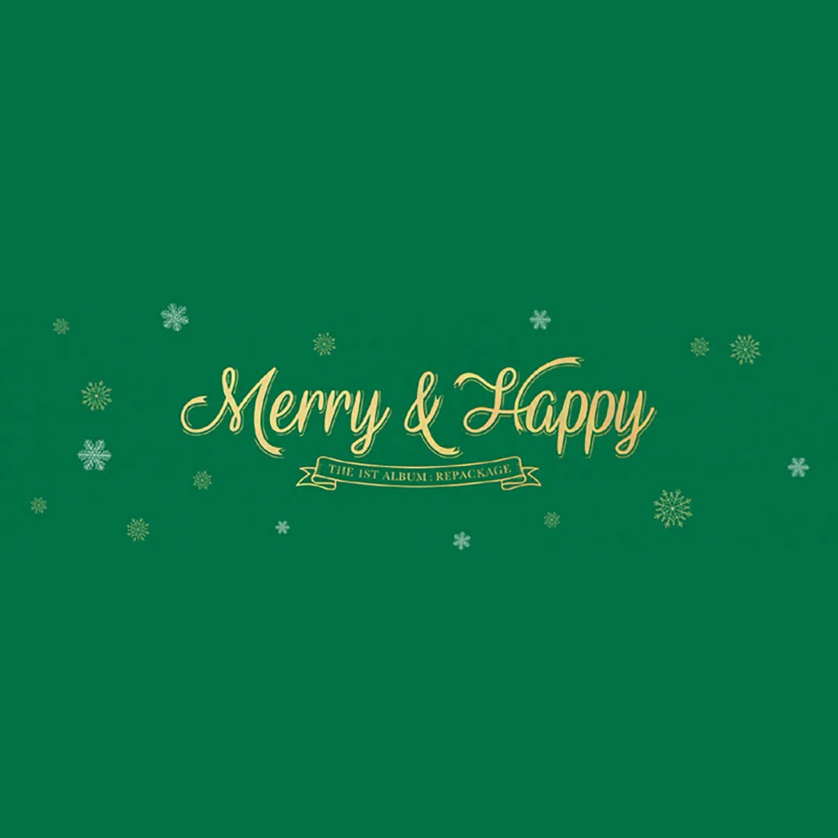 TWICE 1st Repackage Album - Merry & Happy [ HAPPY Ver. ] CD + Photo book + Photo card + Post card + Sticker / K-pop Sealed