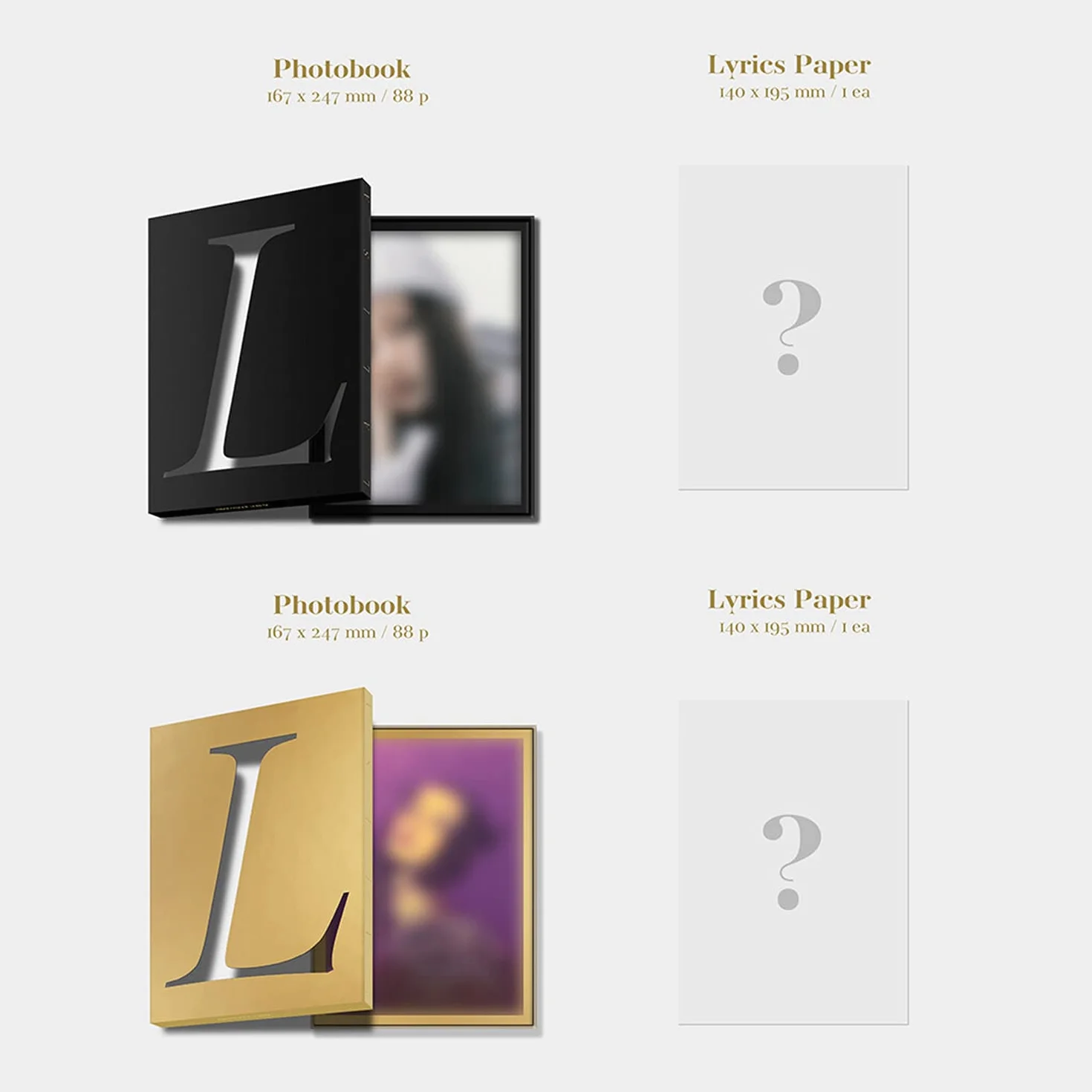 BLACKPINK LISA FIRST SINGLE ALBUM - LALISA [ GOLD VER. ] PHOTOBOOK + LYRICS PAPER + CD + PHOTOCARD + POLAROID + DOUBLE-SIDED POSTER