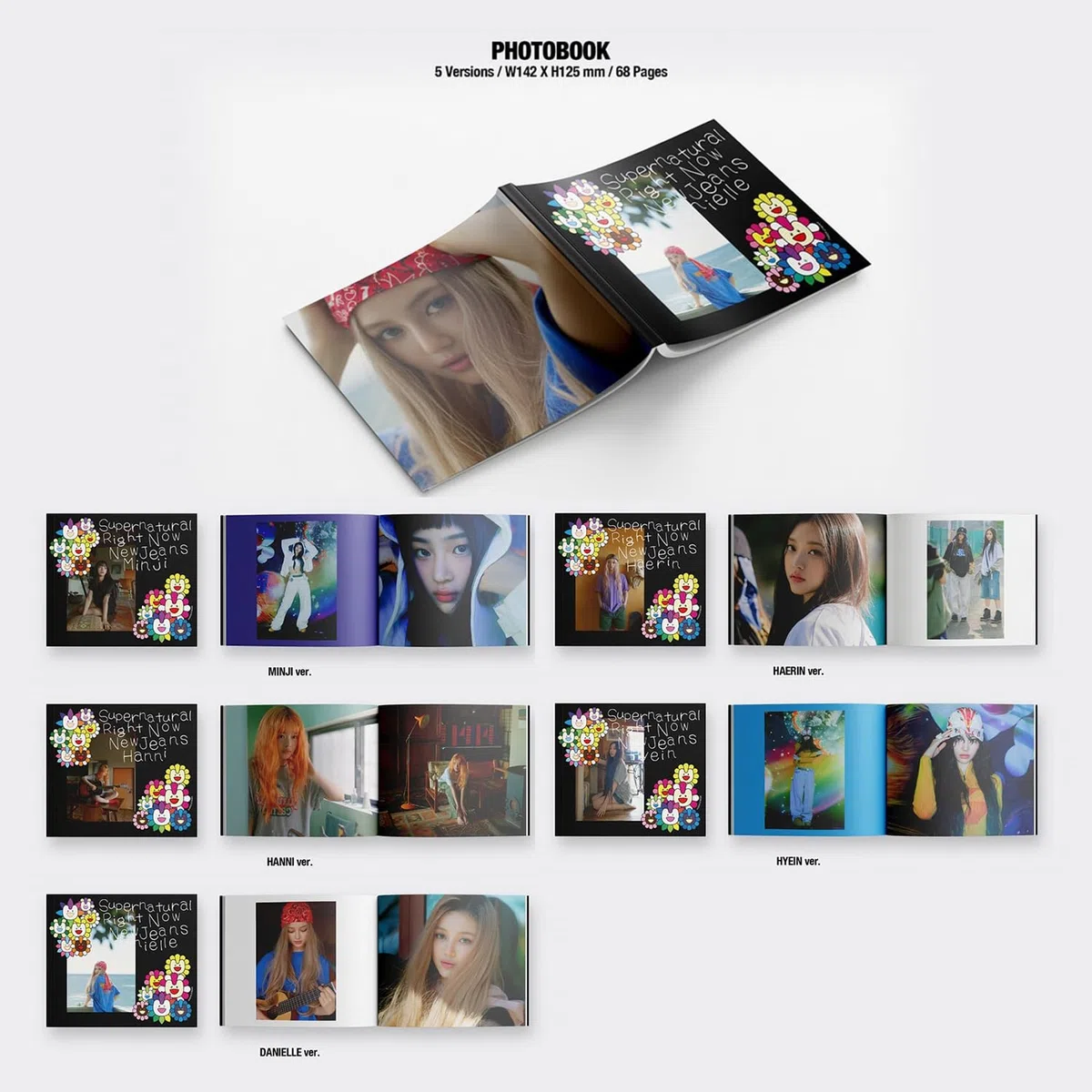 NewJeans - [Supernatural] (NJ X MURAKAMI Cross Bag ver. - Random Ver.) Cross Bag Photocards + 3 Extra Photocards