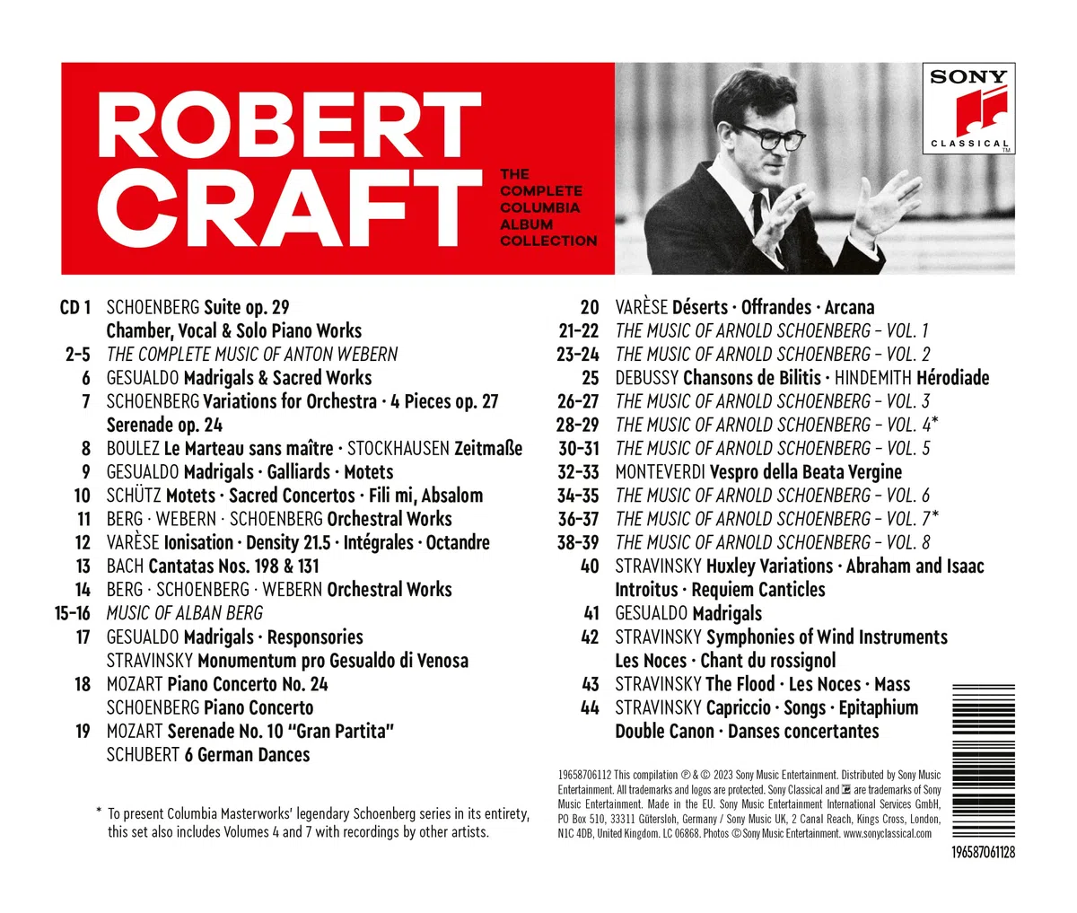 Robert Craft - The Complete Columbia Album Collection
