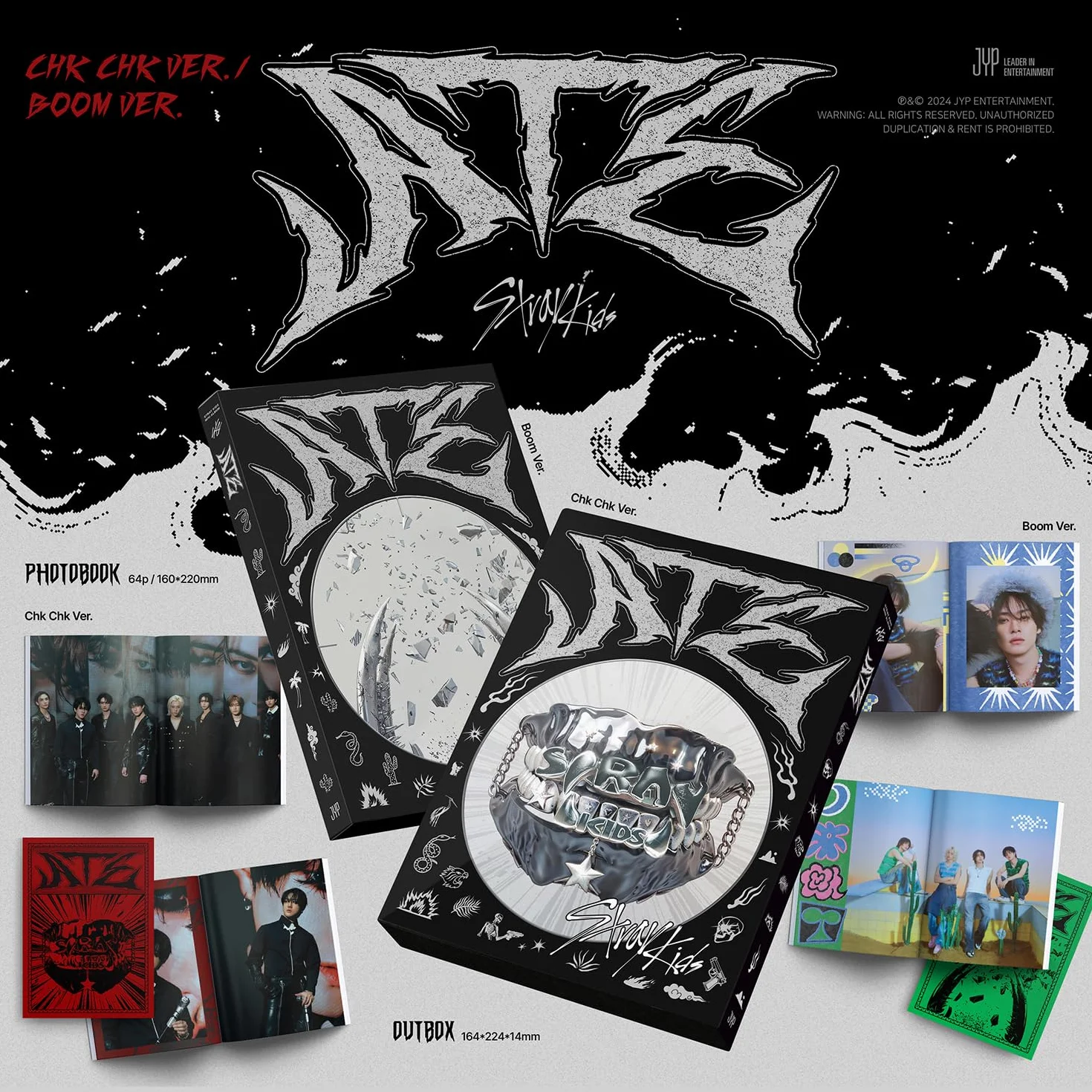 Stray Kids - [ATE] (Standard - Random Ver.) Photobook + CD-R + Photocard + 4-CUT Photo + 2 Pin Button Badges+ 5 Extra Photocards